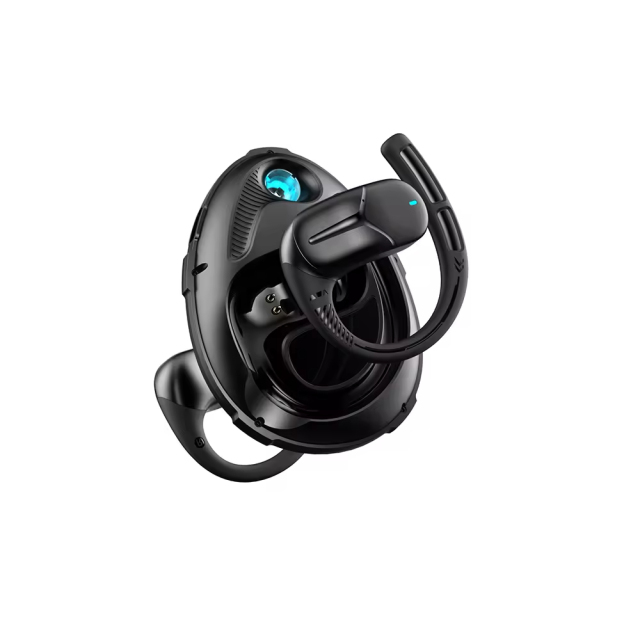 TWS1083 Ear Hanging Earphones with LED Power Display and Lanyard