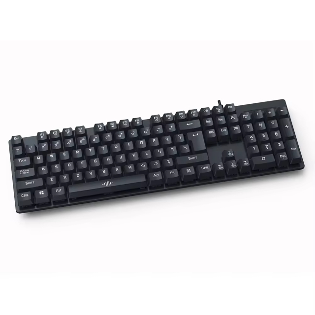 Mechanical 104 Keys Office Wired Keyboard With 1.5m Cable