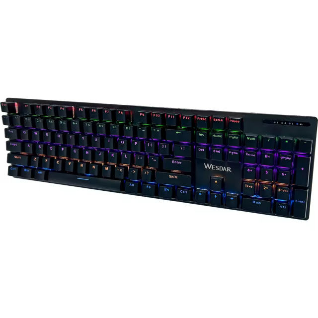 Mechanical 104 Keys Office Wired Keyboard With 1.5m Cable
