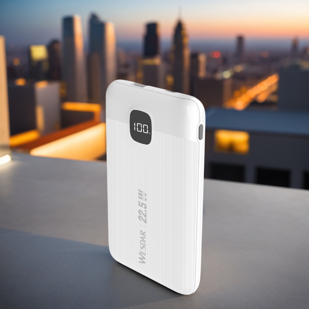 PD22.5W Power Bank 10000mAh Capacity Build-in Two Charging Cable