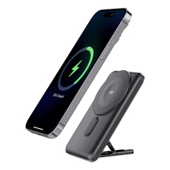 Wireless Charger Power Bank 5000mAh with Built-in Charging Cable
