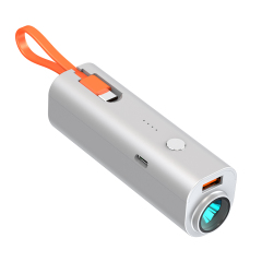 5000mAh Portable Mini Power Bank Small With Stylish Type-C Cable