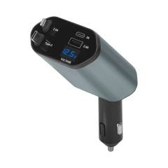 Wesdar Deep Air Grey Car Phone Charger 66w With Two Cable (CE Certificate)