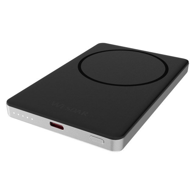 5000mah Super Slim Magnetic Fast Charge Mobile Power Bank With Type C