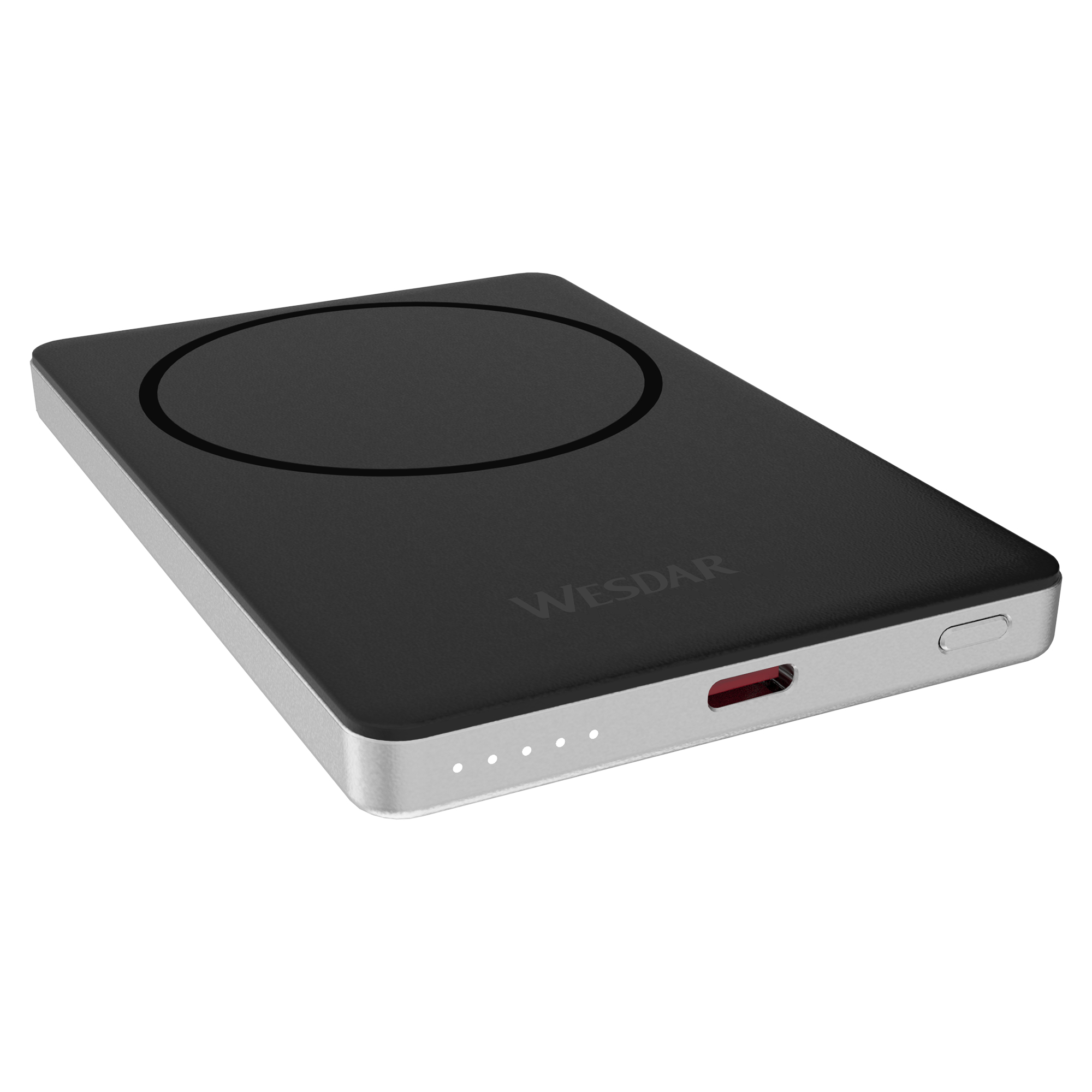 5000mah Super Slim Magnetic Fast Charge Mobile Power Bank With Type C