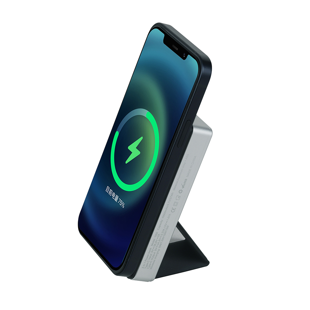 WESDAR 10000mAh 22.5w Wireless Power Bank With Phone Bracket