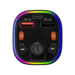 Bluetooth Wireless FM Transmitter Adapter Dual USB Car Charger