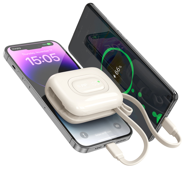 10000mAh Smart Portable Power Bank with Fast Charging Cable