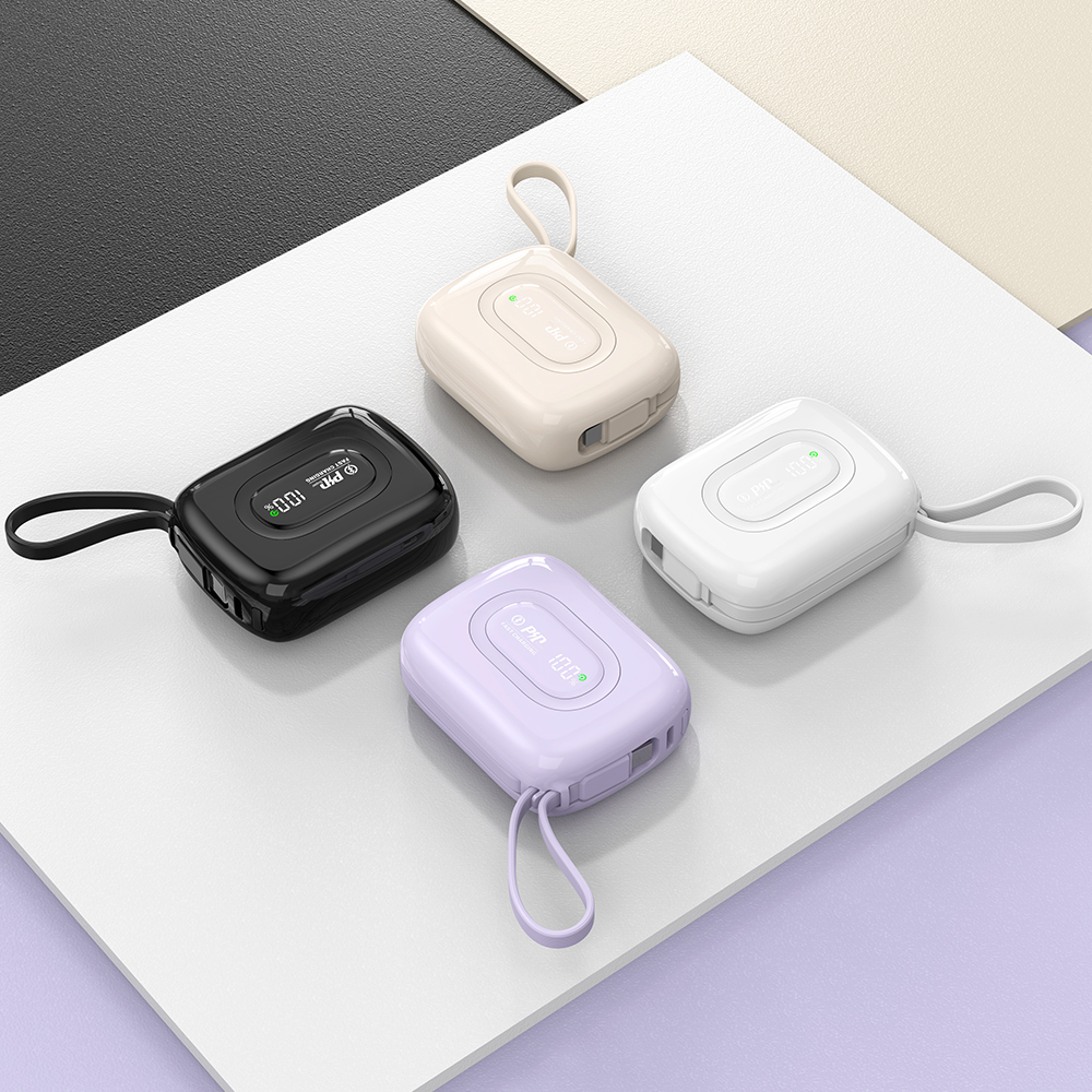10000mAh Smart Portable Power Bank with Fast Charging Cable