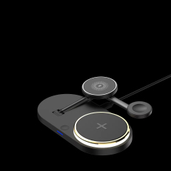 5 In 1 15w Wireless Charger Stand for Phone/Watch/Earbuds Durable Plastic Material