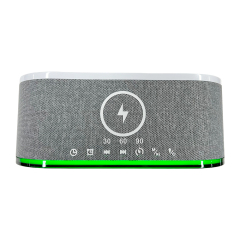 Wireless Charging Speaker with RGB Light 1200mAh Phone Charger