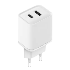 20W Type-C+USB Dual Port Wall Adapter US/EU/UK Plug
