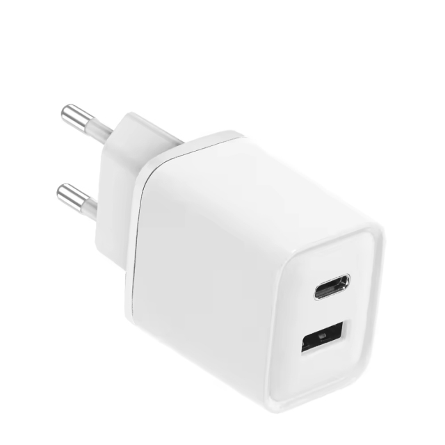 20W Type-C+USB Dual Port Wall Adapter US/EU/UK Plug