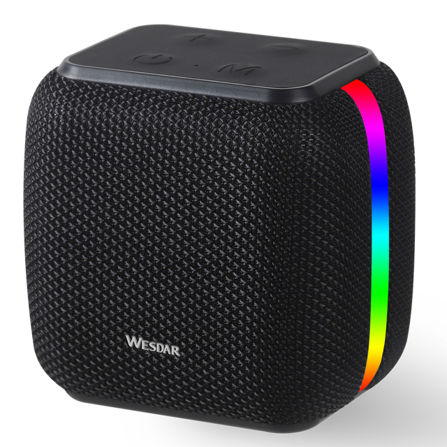 Bluetooth Speakers with RGB Light Portable Stereo Sound Box