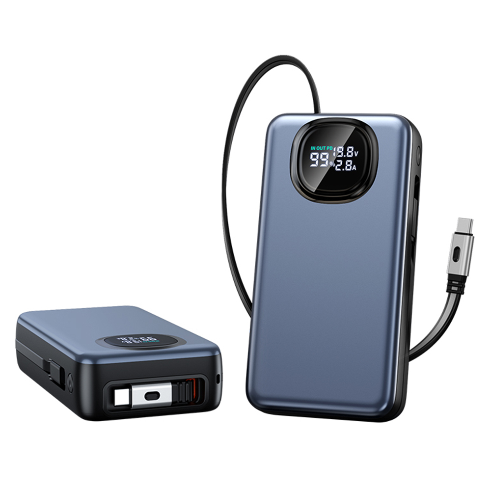 WESDAR 65W Power Bank LED Display With Retractable Cable