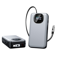 WESDAR 65W Power Bank LED Display With Retractable Cable
