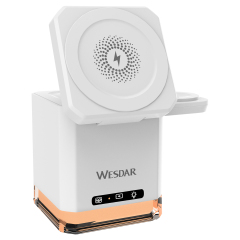 Wesdar 15w Wireless Charger 3 in 1 Phone Chargers Stand With LED Light
