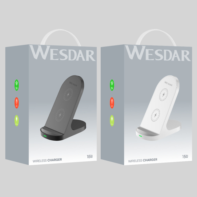 Wesdar 15W Fixed Wireless Desktop Phone Charger
