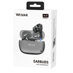WESDAR TWS in Ear Earphones HD Voice Gaming Earbuds Gunmetal V5.4