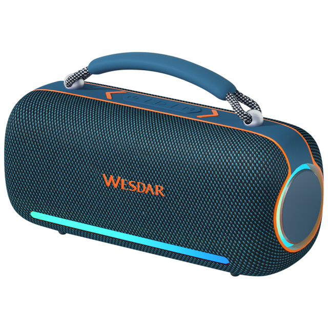 WESDAR 3 Inch Horn 60W Wireless BT 5.0 RGB Portable Outdoor Speaker
