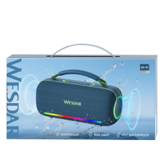 WESDAR 3 Inch Horn 60W Wireless BT 5.0 RGB Portable Outdoor Speaker