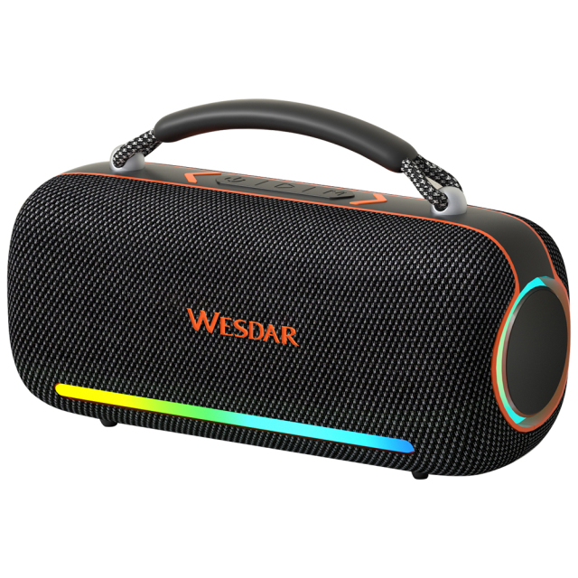 WESDAR 3 Inch Horn 60W Wireless BT 5.0 RGB Portable Outdoor Speaker