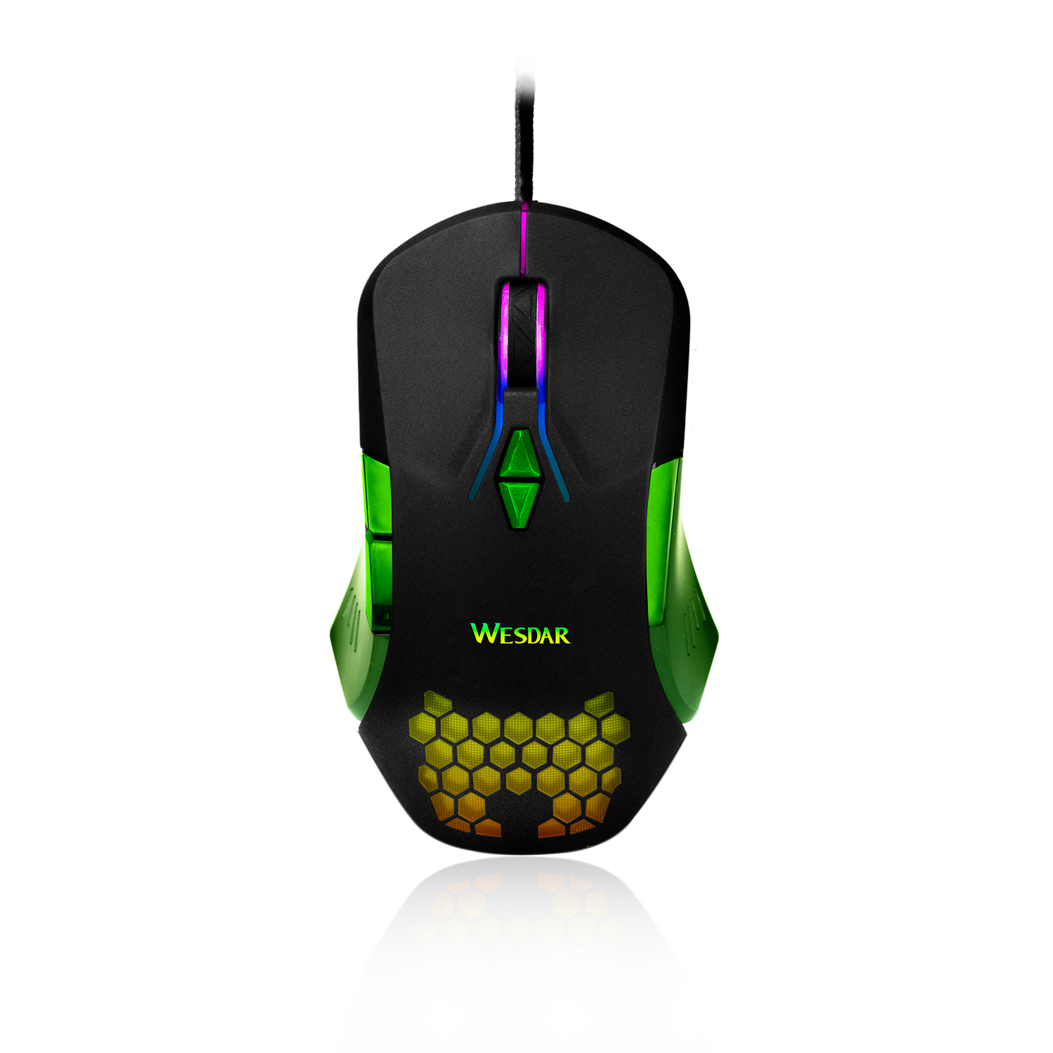 WESDAR Brand DPI 800/1600/2400/3200 Portable Wired 1.5 Meters Computer Gaming Mouse
