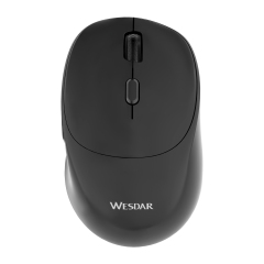 WESDAR Dual Mode Wireless Mouse – 2.4G & Bluetooth, Rechargeable Battery