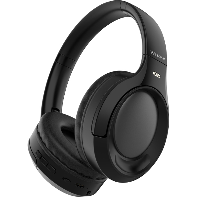 WESDAR Brand Wireless Sport Headphones With Pu Leather Earmuff(ENC)