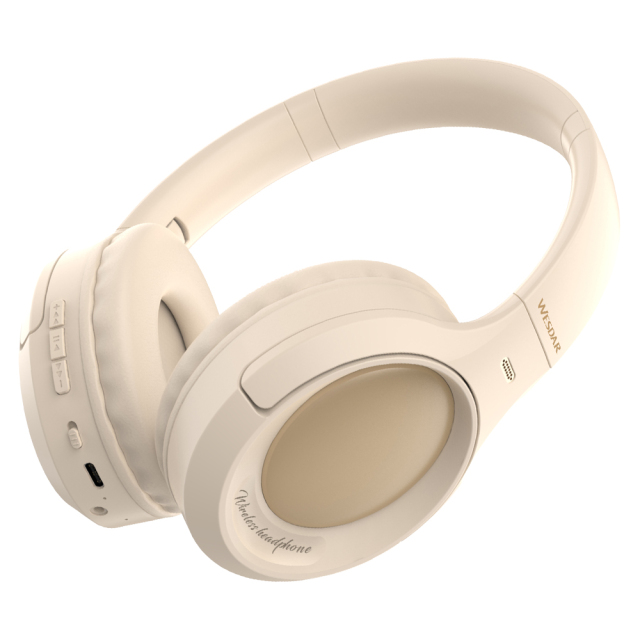 WESDAR Brand Wireless Sport Headphones With Pu Leather Earmuff(ENC)