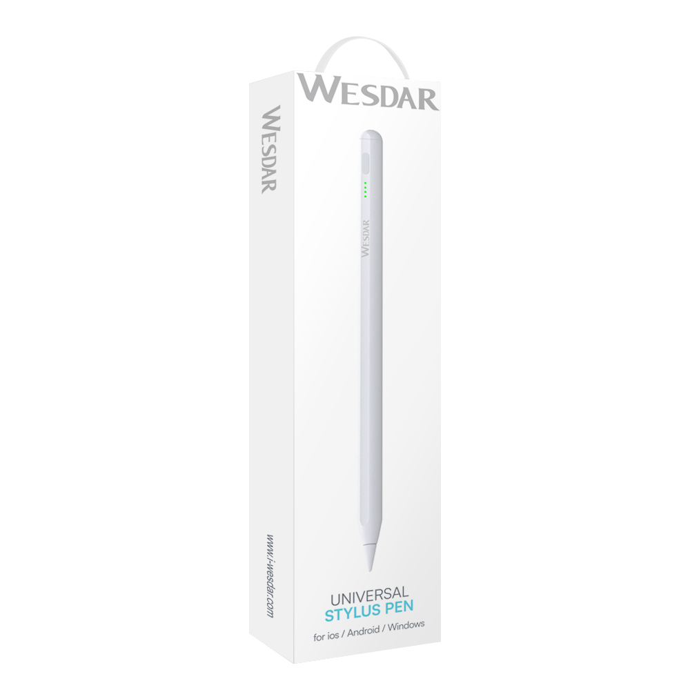 WESDAR White Touchable Tool, Universal Stylus Pen Aluminum Alloy