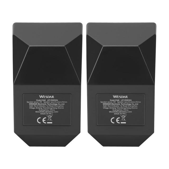 WESDAR Brand Small Portable Wired USB Computer 2.0 Speakers