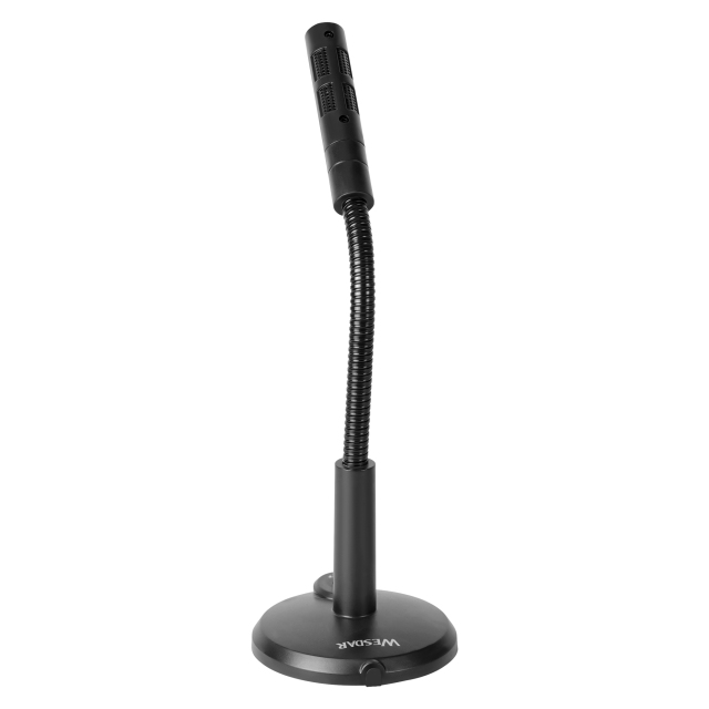 WESDAR Brand Flexible Black Meeting Wired Desktop Microphone