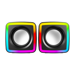 WESDAR Mini RGB Desktop Speakers - Dynamic RGB Lighting