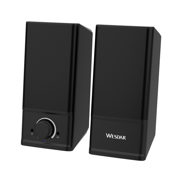 WESDAR Brand Wired Computer Speakers With Surround Sound Volume Control