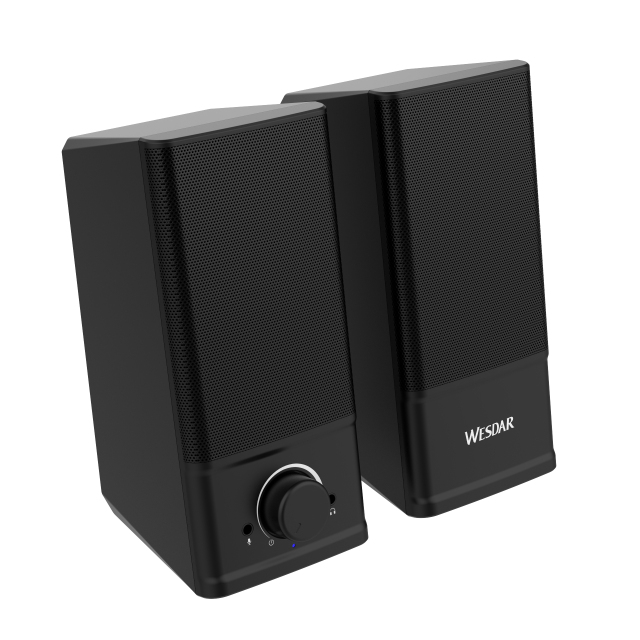 WESDAR Brand Wired Computer Speakers With Surround Sound Volume Control