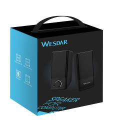 WESDAR Brand Wired Computer Speakers With Surround Sound Volume Control
