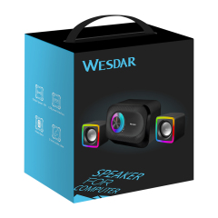 WESDAR Brand New 3PCS Portable USB 2.0 Computer Speakers