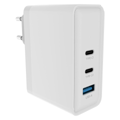 WESDAR PD100W GaN Fast Charger Adapter - 2xUSB-C & USB-A Port
