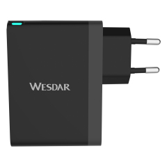 WESDAR PD100W GaN Fast Charger Adapter - 2xUSB-C & USB-A Port