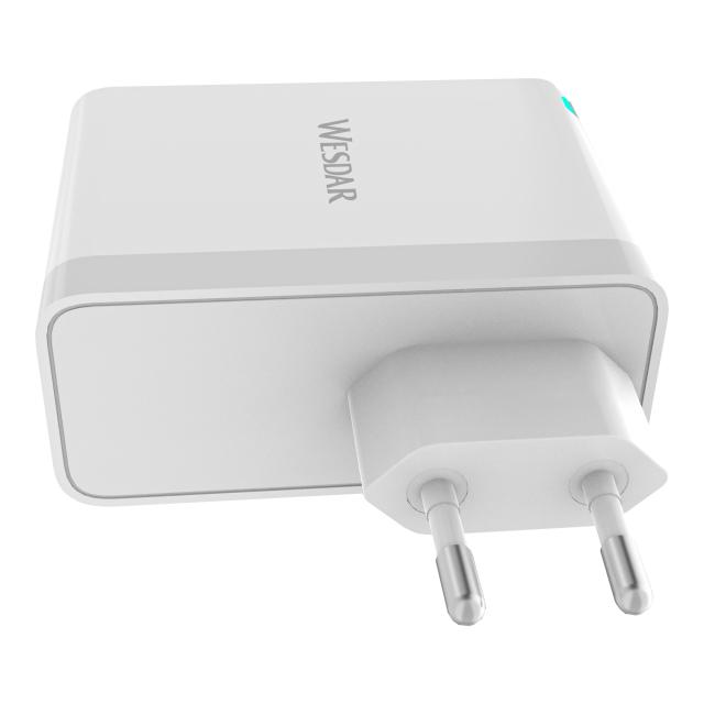 WESDAR PD100W GaN Fast Charger Adapter - 2xUSB-C & USB-A Port