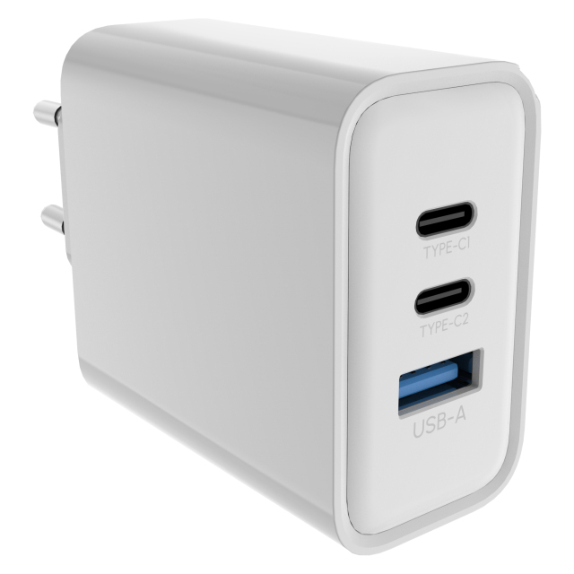 WESDAR 65W GaN Fast Charger with Dual USB-C & USB-A Ports