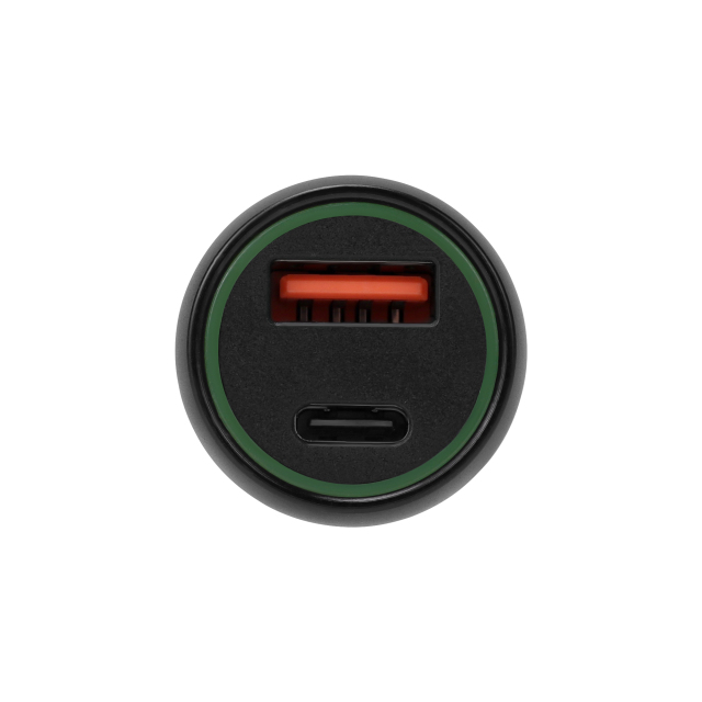 WESDAR 20W Fast Car Charger Adapter - Aluminum Alloy Dual Port (USB-A & Type-C)