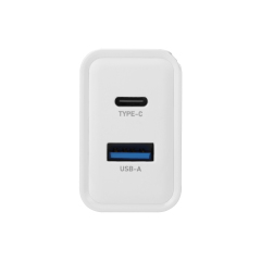 WESDAR 30W GaN Dual Port Wall Charger - PD3.0 & QC3.0 Fast Charging, Compact EU Plug,