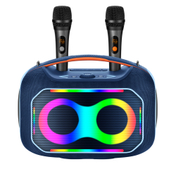 WESDAR 120W Powerful Karaoke Speaker with Dual Wireless Mics