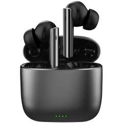 Alloy TWS Earphones -Bt 5.3, 10mm HD Sound, 4.5H Playtime,ABS+Zinc Alloy Build