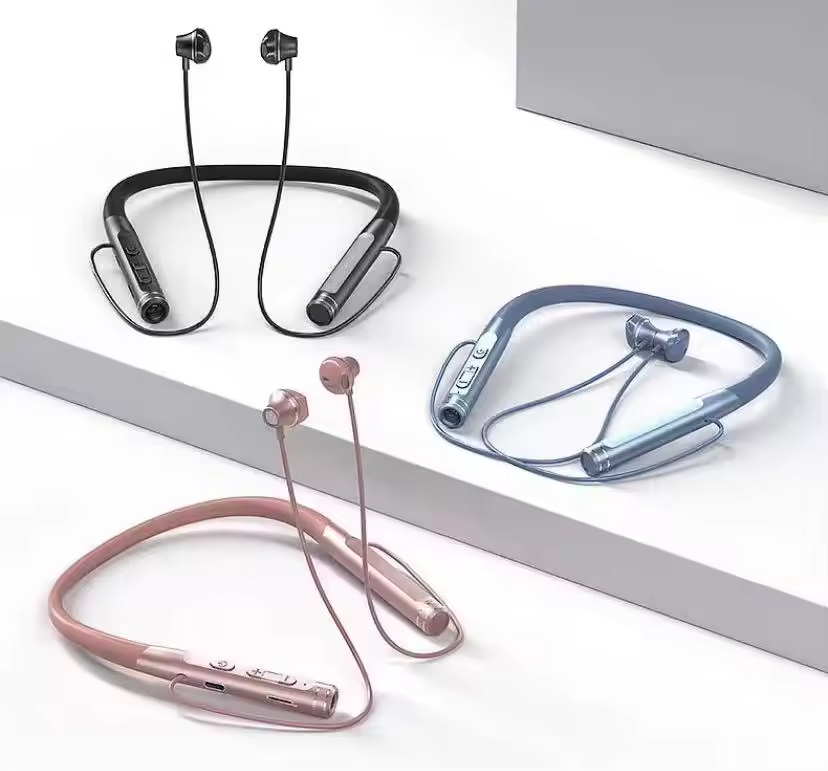 WESDAR Magnetic Sport Neckband Earphones – 60H Playtime, Built-in Flashlight