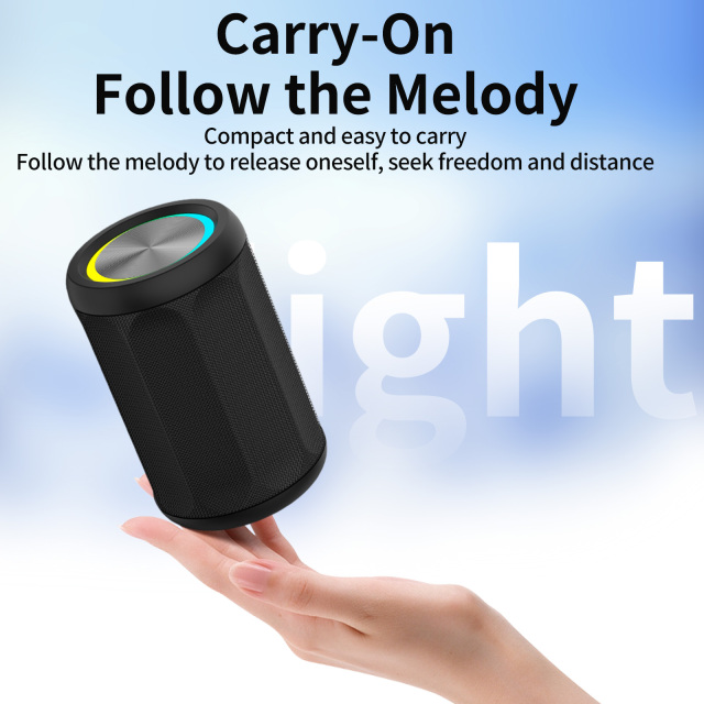 Pulse IPX5 Waterproof Bluetooth Speaker with RGB Lights, 6W Bass