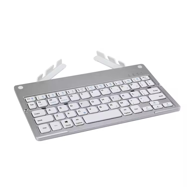 60 Key Foldable Bt Keyboard- Portable Travel Keyboard with Phone/Tablet Stand