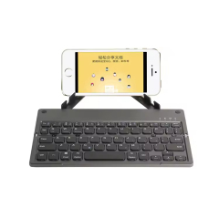 60 Key Foldable Bt Keyboard- Portable Travel Keyboard with Phone/Tablet Stand